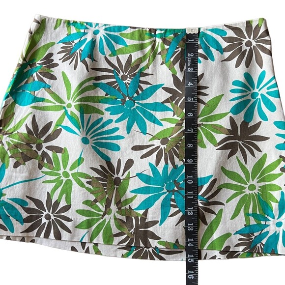 Express Stretch Mini Skirt Size 9/10 Floral With Free NWT Blue Tank Top Large - Picture 9 of 12